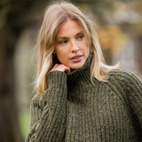 Toggi Ladies Ruislip Chunky Knit Sweater in Olive Green