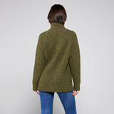 Toggi Ladies Ruislip Chunky Knit Sweater in Olive Green