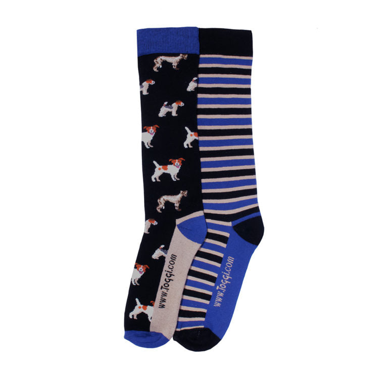 Toggi Mens Multi Dog 2 Pack Socks