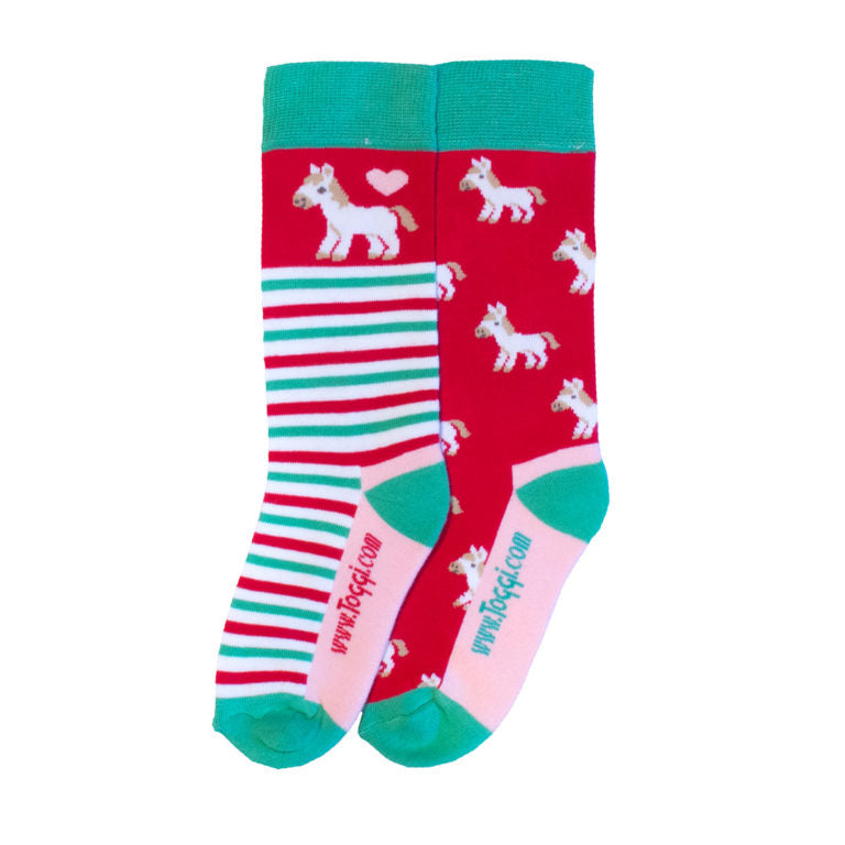 Toggi Children's White Pony Socks