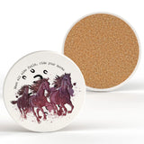Vivid Squid Ceramic Coaster