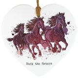 Vivid Squid Ceramic Heart Plaque