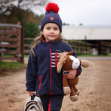 Winnie & Me Bobble Hat in Navy