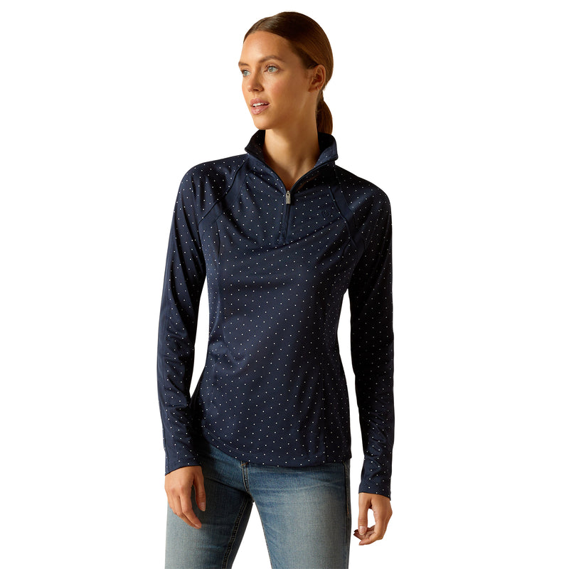 Ariat Ladies 3.0 Sunstopper 1/4 Zip Base Layer-Base Layers-Eland Lodge