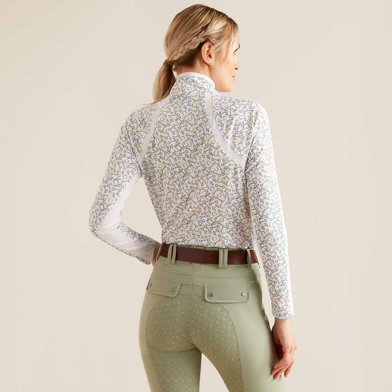 Ariat Ladies 3.0 Sunstopper 1/4 Zip Base Layer-Base Layers-Eland Lodge