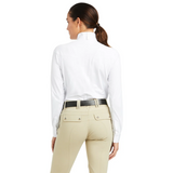 Ariat Ladies Auburn Long Sleeve Show Shirt in White-Competition Shirts-Eland Lodge