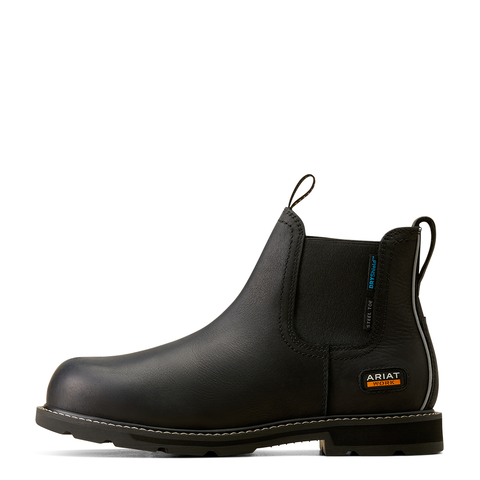 Ariat Mens Groundbreaker Chelsea H20 Steel Toe Boot-Yard Boots-Eland Lodge