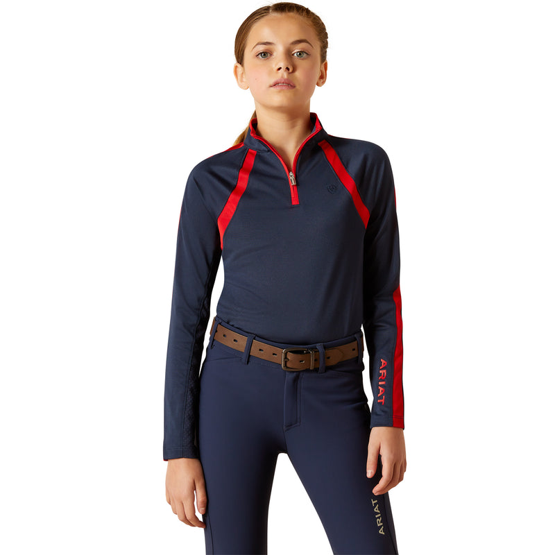 Ariat Youth 3.0 Sunstopper Long Sleeve Base Layer-Base Layers-Eland Lodge