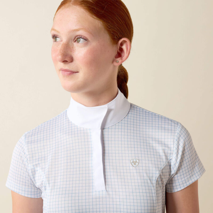 Ariat Youth Aptos Short Sleeve Show Shirt - Rivera Check-Competition Shirts-Eland Lodge