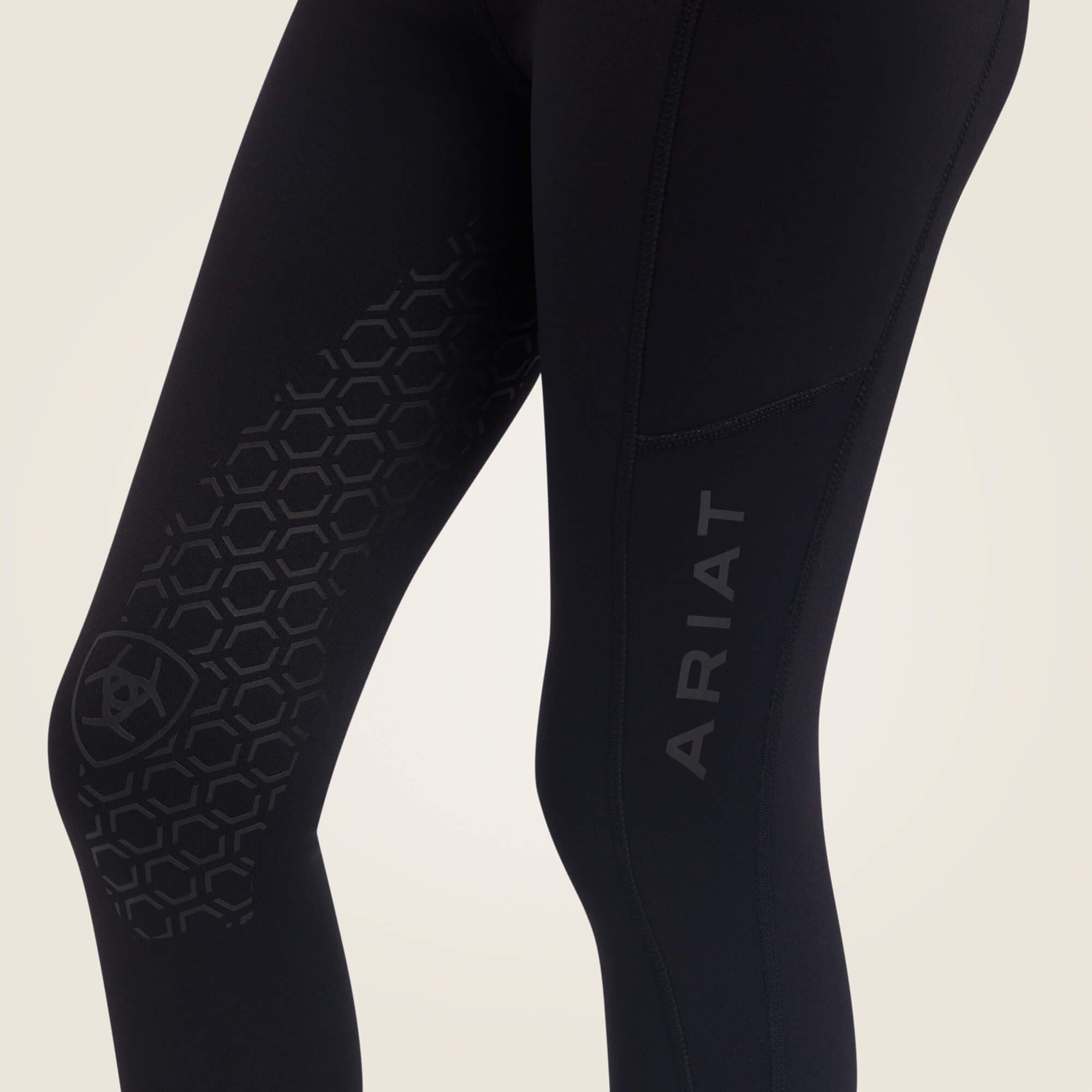 Ariat Youth Venture Thermal Half Grip Tights-Jodhpurs & Breeches-Eland Lodge