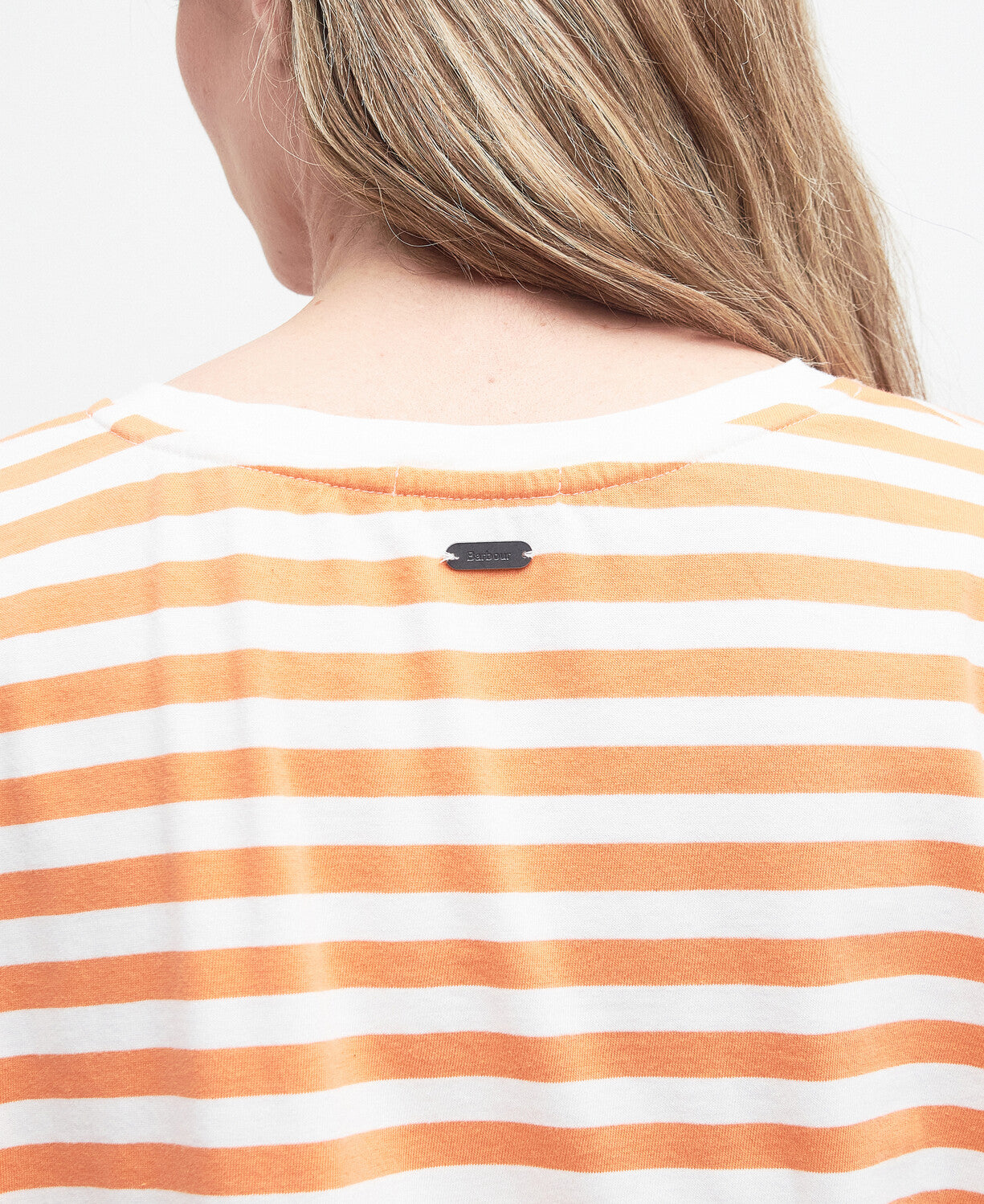 Barbour Ladies Adria Top in Apricot Crush-Polo's, Tops & T-Shirts-Eland Lodge