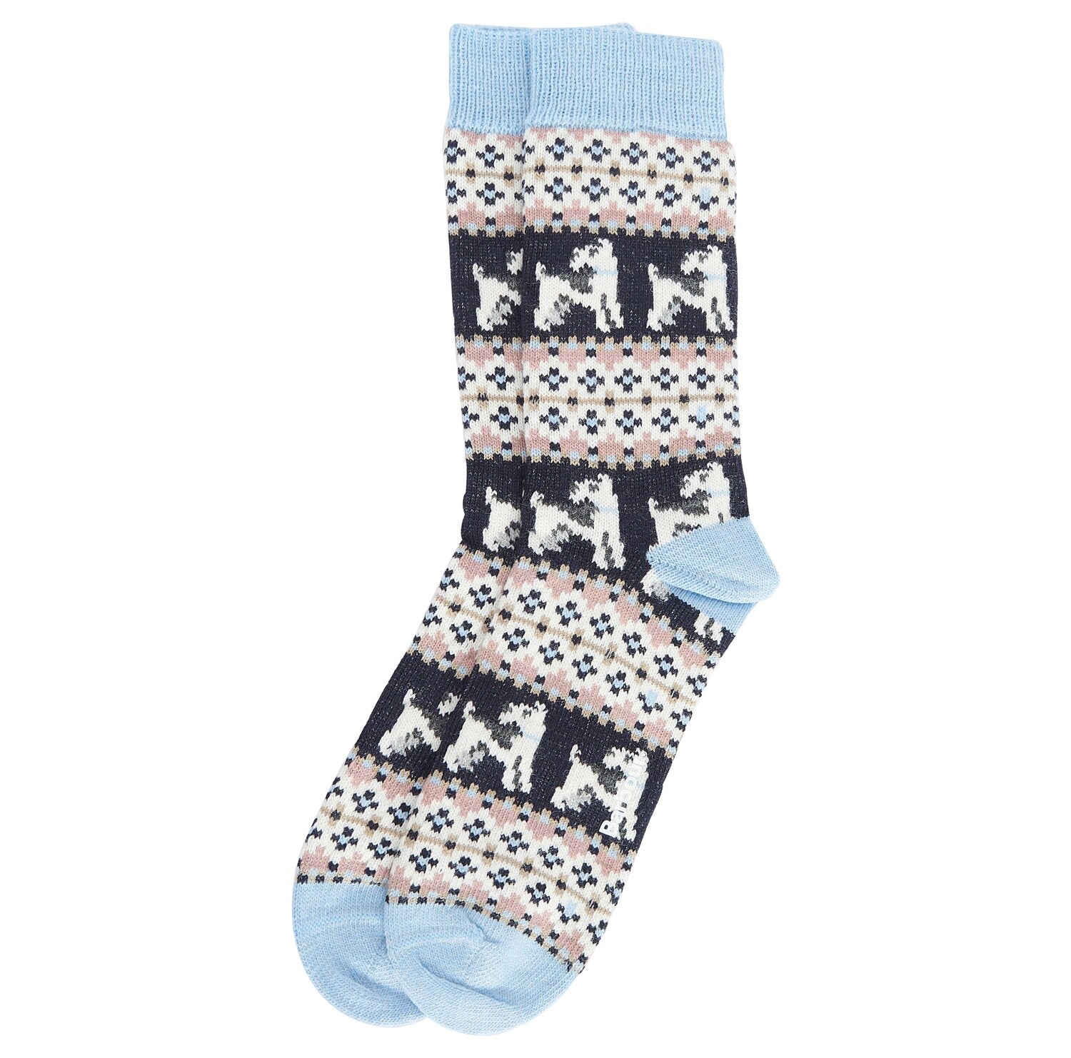 Barbour Ladies Terrier Fairisle Socks-Socks-Eland Lodge