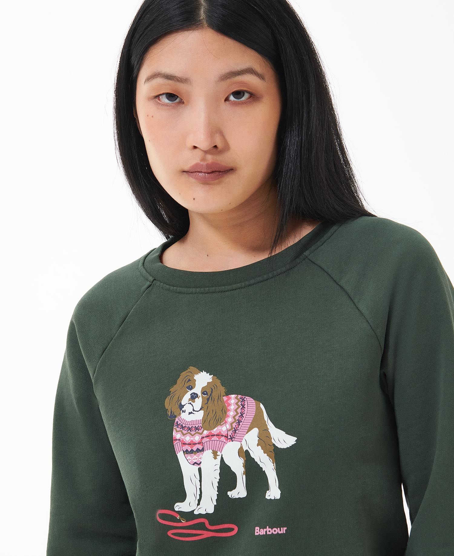 Barbour Ladies Westbury Sweatshirt-Fleeces, Sweaters & Jumpers-Eland Lodge