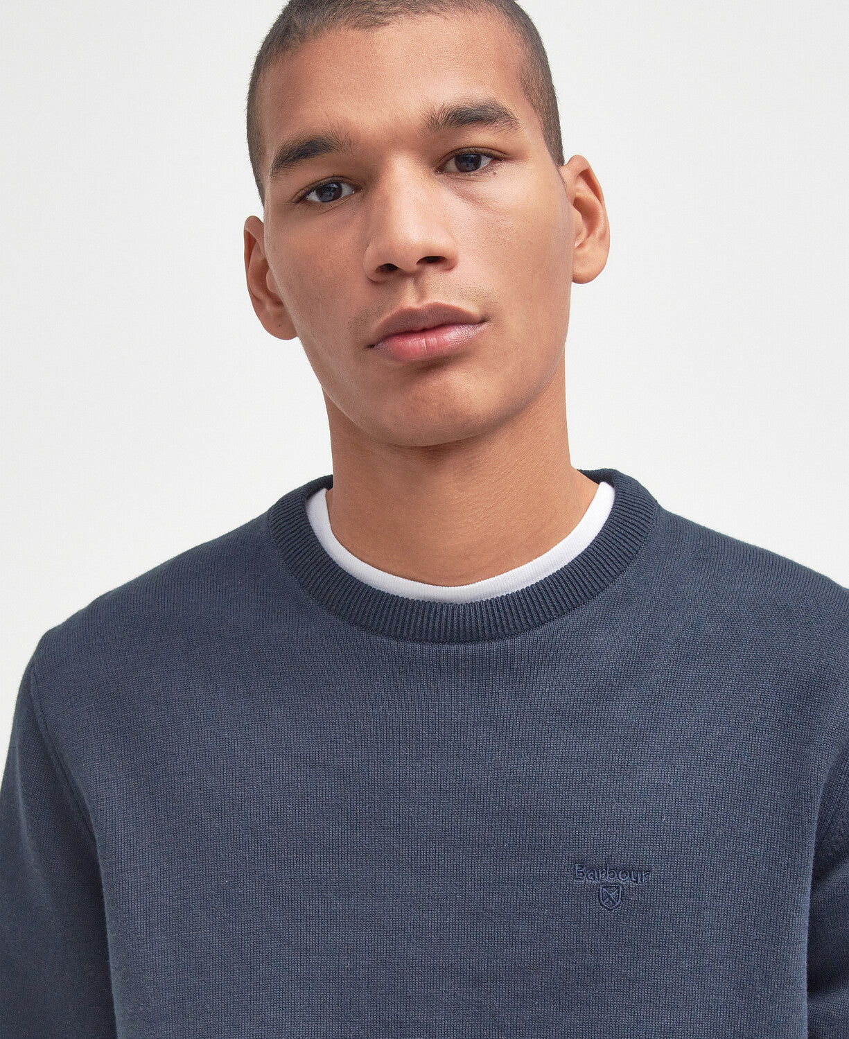 Barbour Mens Pima Cotton Crew-Fleeces, Sweaters & Jumpers-Eland Lodge