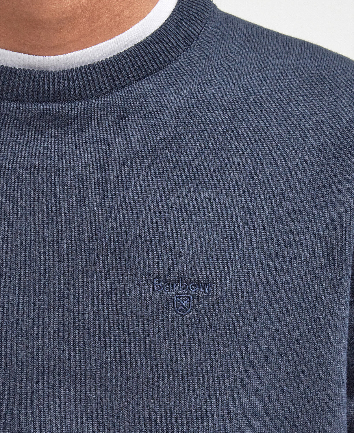 Barbour Mens Pima Cotton Crew-Fleeces, Sweaters & Jumpers-Eland Lodge