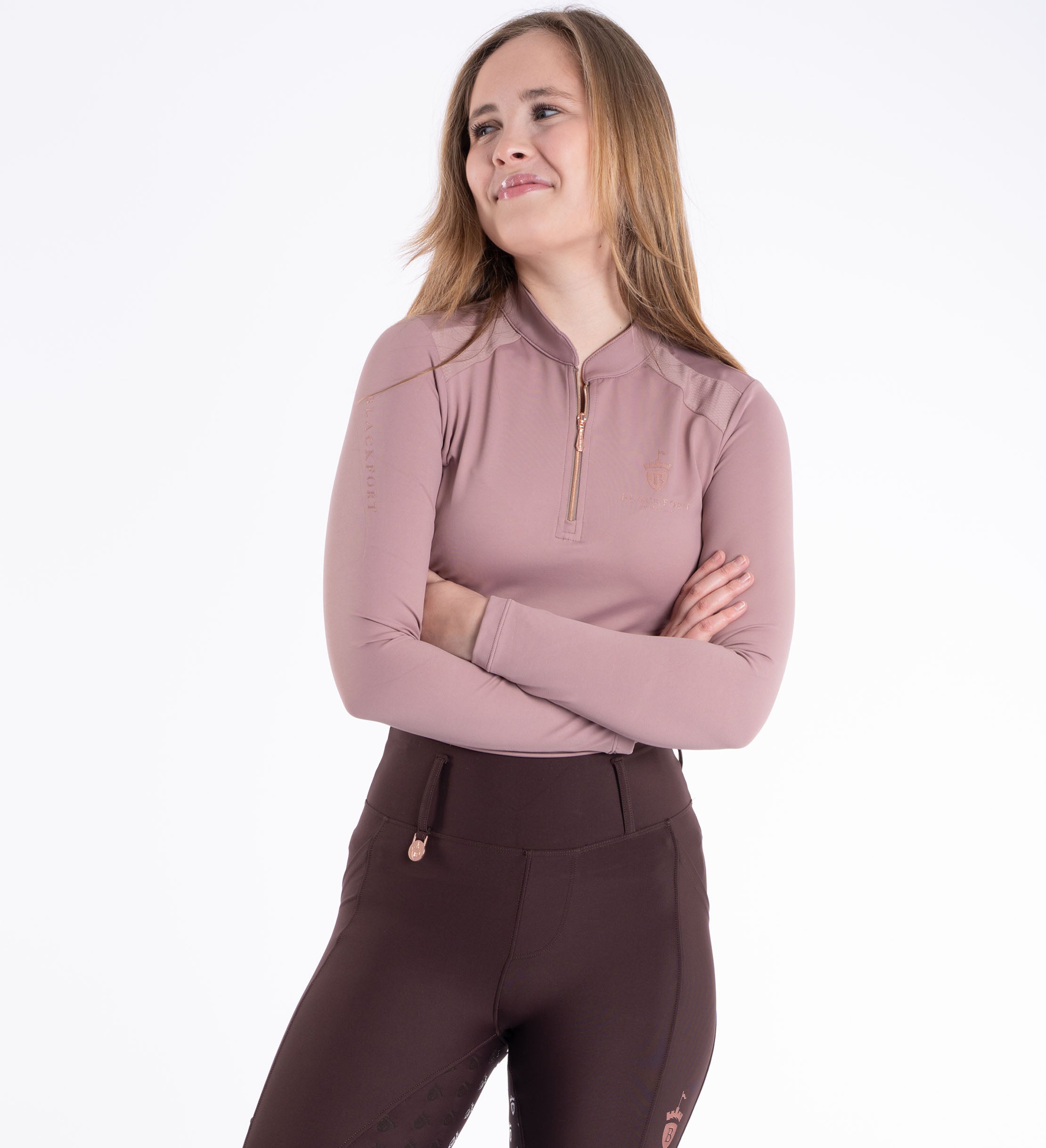 Blackfort Ladies Cool Mesh Long Sleeve Baselayer in Mink