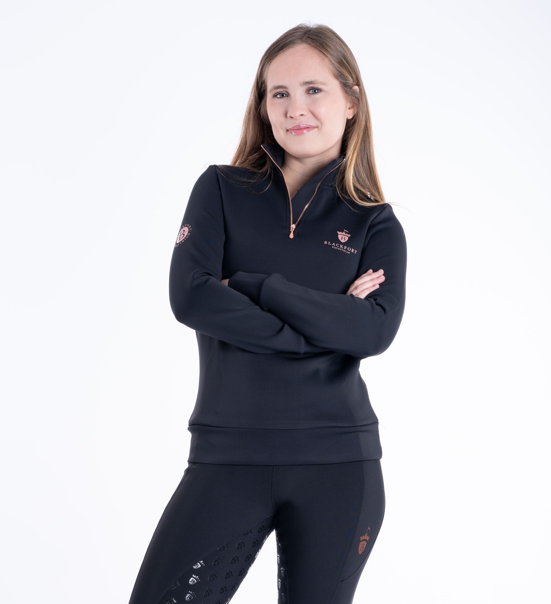 Blackfort Ladies Technical Quarter Zip-Base Layers-Eland Lodge