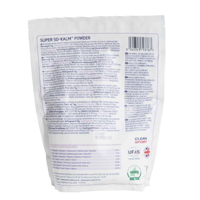 Equine America Super So-Kalm Powder-Supplements-Eland Lodge