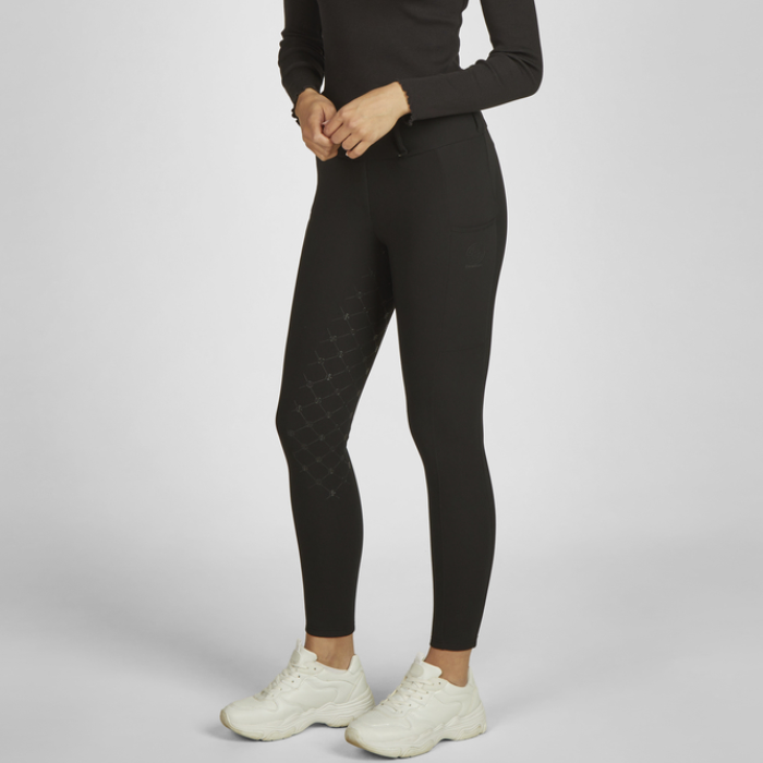 Eskadron Cosy Full Grip Dynamic Riding Tights in Black-Jodhpurs & Breeches-Eland Lodge