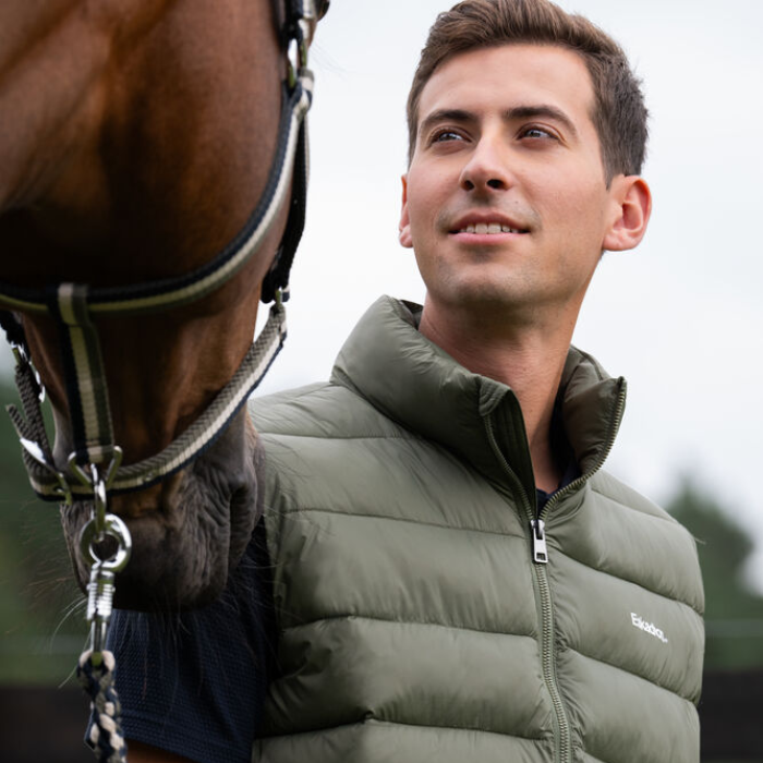 Eskadron Mens Classic Sports Quilt Waistcoat in Dusty Olive