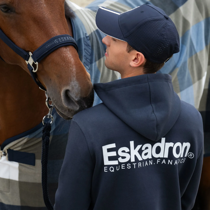 Eskadron Mens Classic Sports Zip-Hoodie in Navy-Fleeces, Sweaters & Jumpers-Eland Lodge