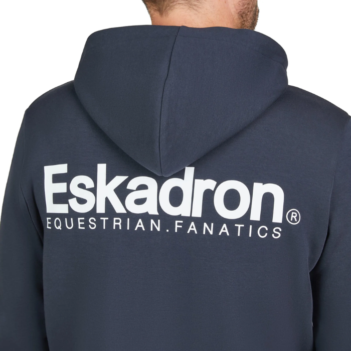 Eskadron Mens Classic Sports Zip-Hoodie in Navy-Fleeces, Sweaters & Jumpers-Eland Lodge