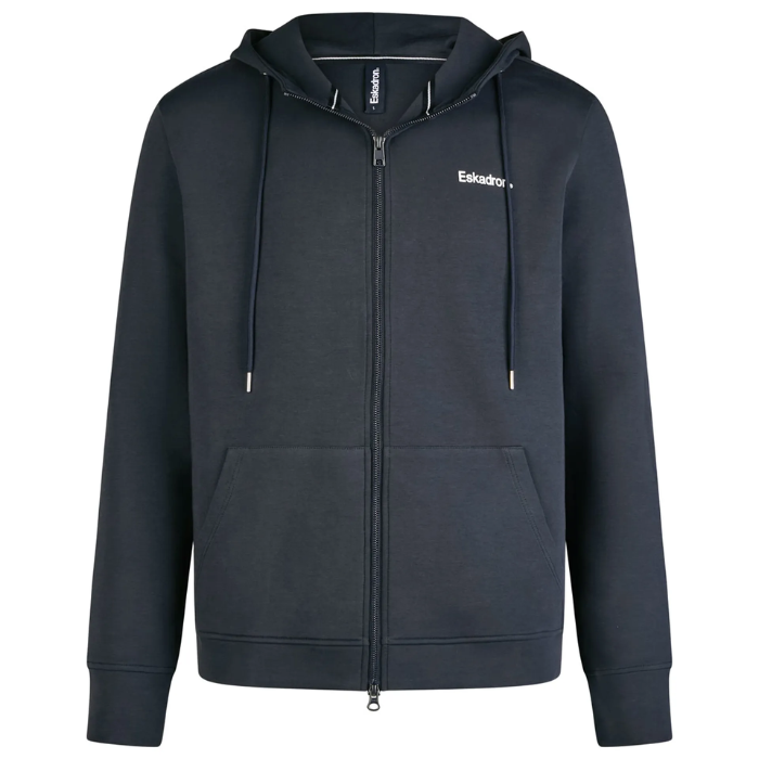 Eskadron Mens Classic Sports Zip-Hoodie in Navy-Fleeces, Sweaters & Jumpers-Eland Lodge