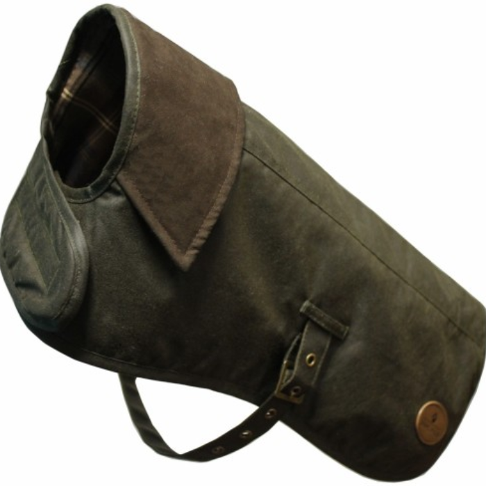Brown leather saddle bag with flap on a white background