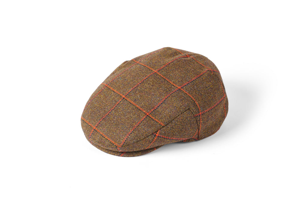 Failsworth Waterproof Tweed Flat Cap-Hats, Scarves, Gloves & Headbands-Eland Lodge