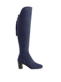 Fairfax & Favor Ladies Heeled Amira Suede Boots in Ink Blue-Country Boots-Eland Lodge