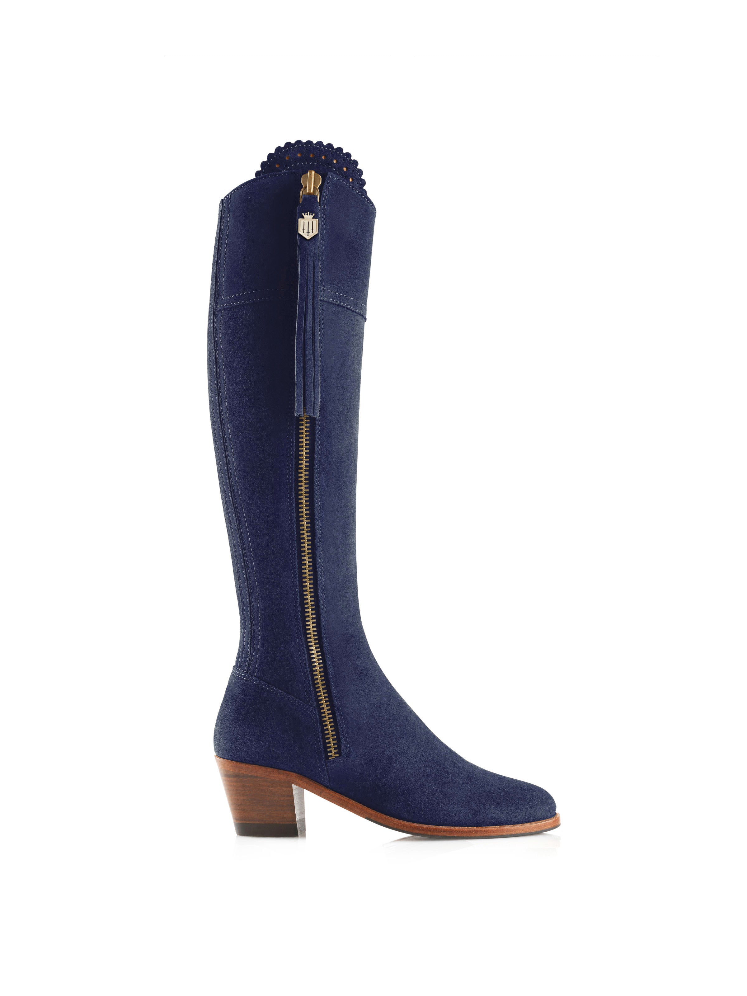 Fairfax & Favor Ladies Regina Heeled Narrow Fit Suede Boots-Country Boots-Eland Lodge