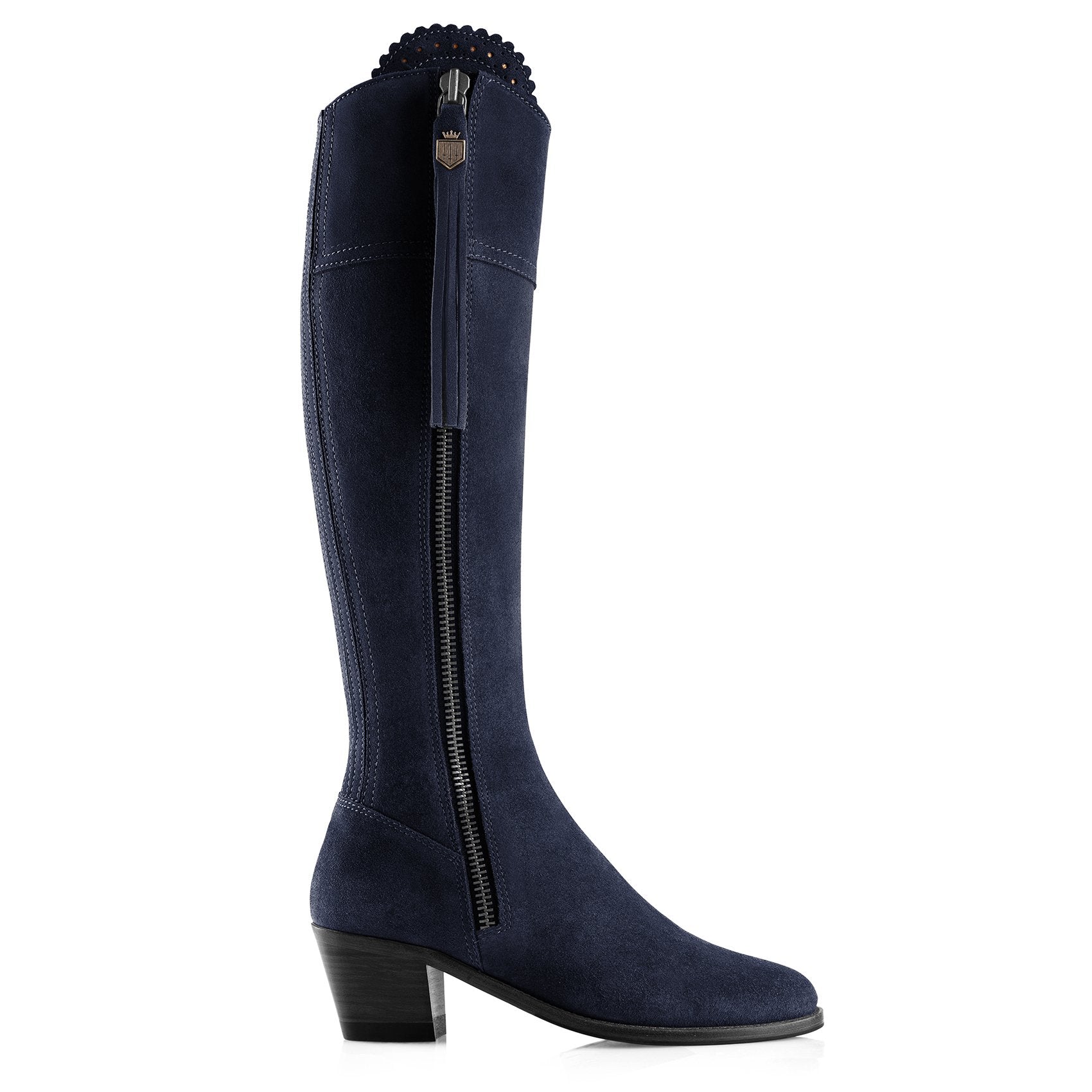 Fairfax & Favor Ladies Regina Heeled Narrow Fit Suede Boots-Country Boots-Eland Lodge