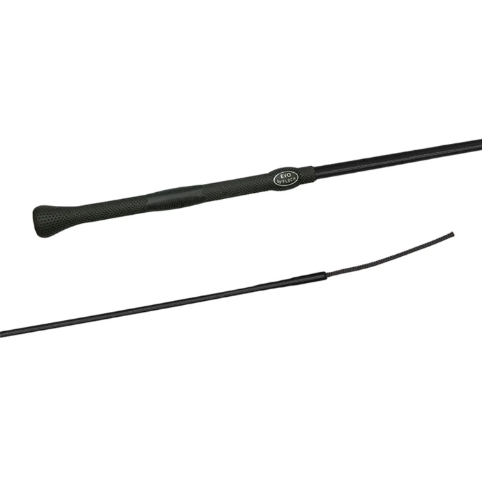 Fleck Nylon Weave Evo Grip Dressage Whip in Black-Whips & Spurs-Eland Lodge
