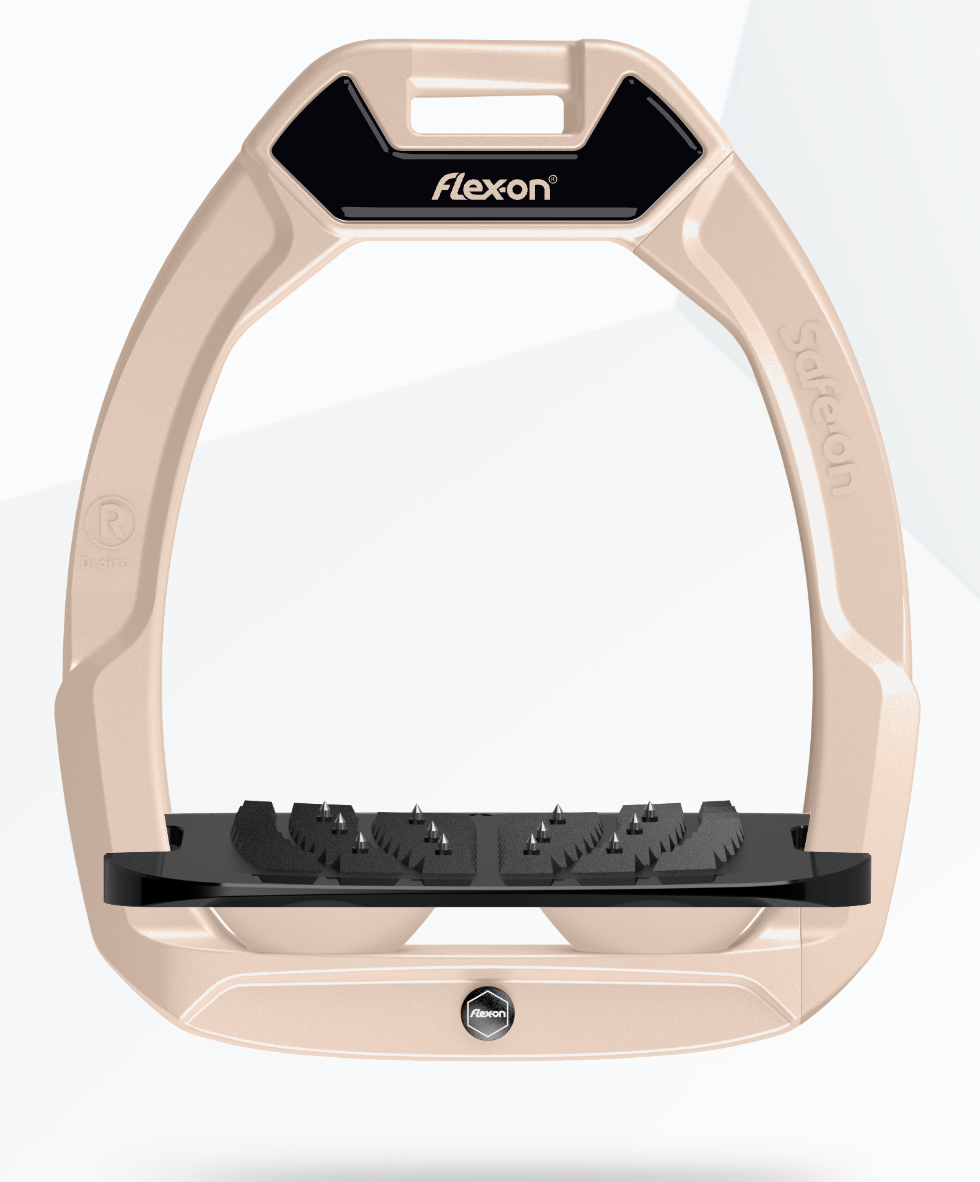 Flex-On Safe-On Stirrups with Inclined Ultra-Grip Tread-Stirrups & Stirrup Leathers-Eland Lodge