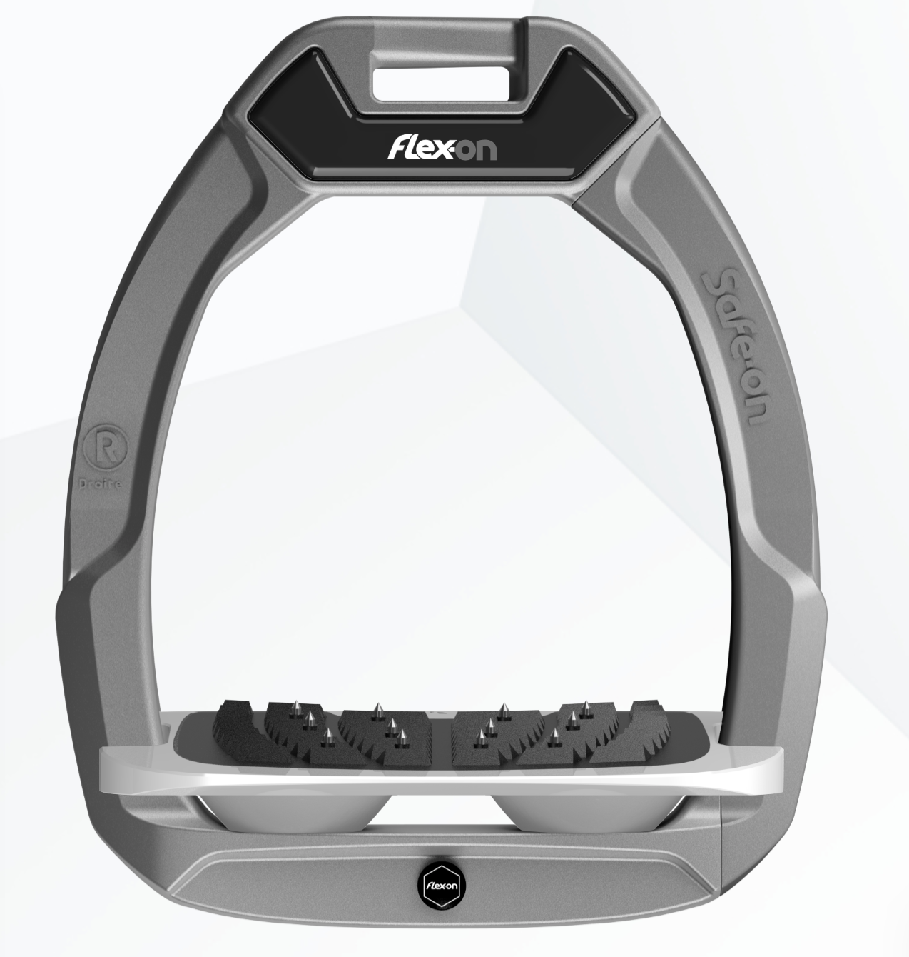 Flex-On Safe-On Stirrups with Inclined Ultra-Grip Tread-Stirrups & Stirrup Leathers-Eland Lodge