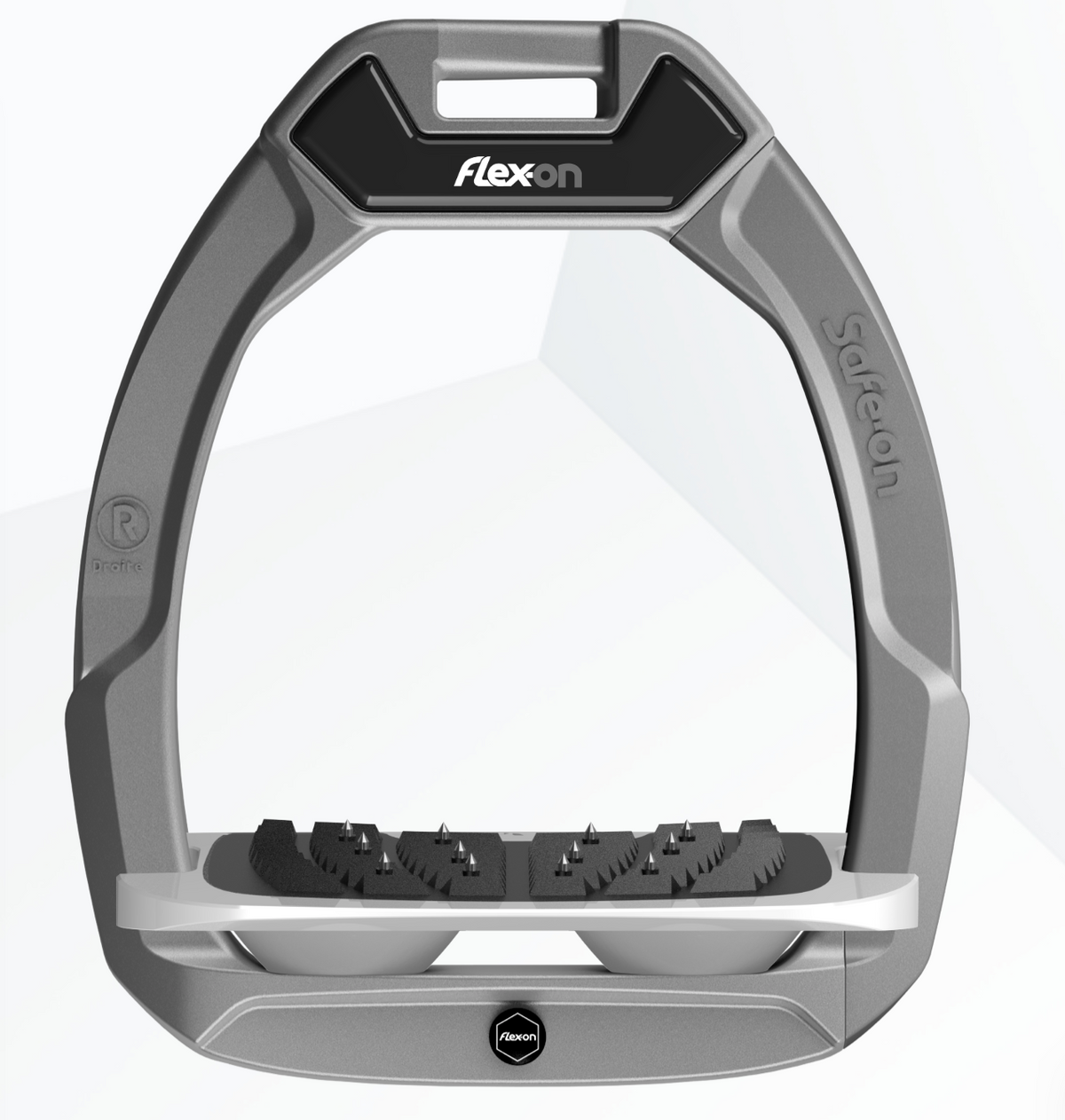 Flex-On Safe-On Stirrups with Inclined Ultra-Grip Tread-Stirrups & Stirrup Leathers-Eland Lodge