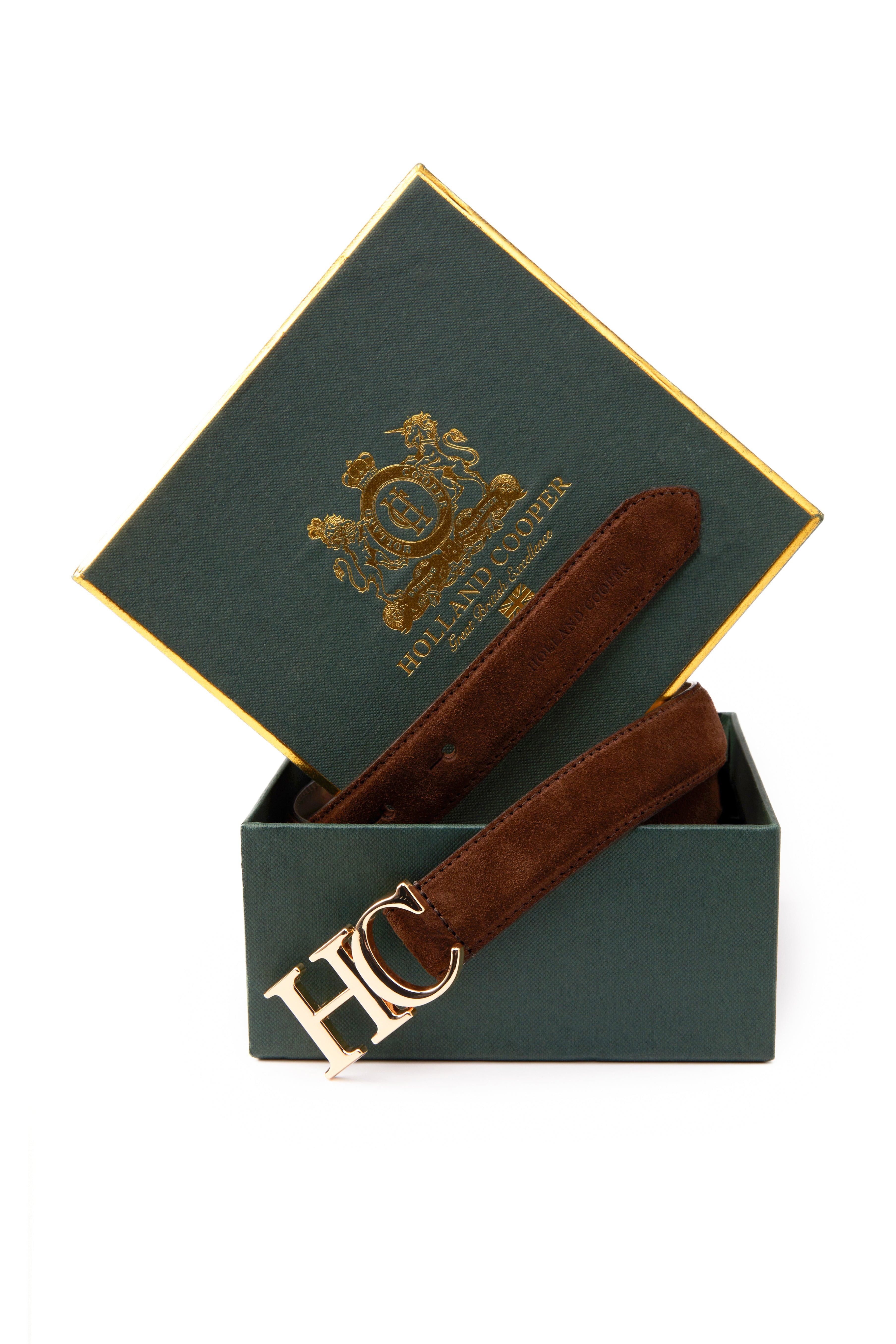 Holland Cooper Atelier Slim Logo Belt-Belts-Eland Lodge