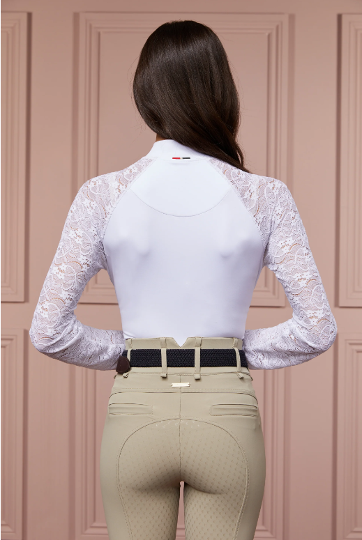 Holland Cooper Ladies Newbury Long Sleeve Base Layer-Competition Shirts-Eland Lodge
