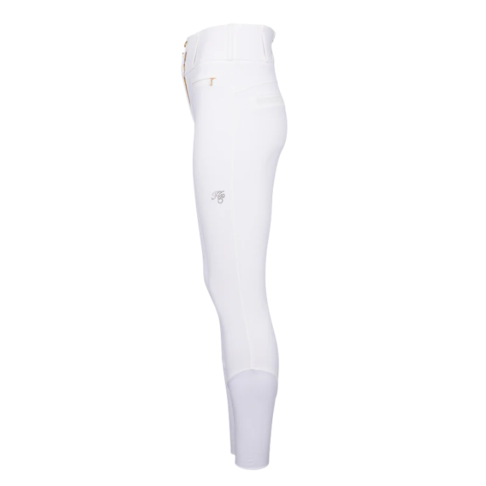 White riding breeches on a white background