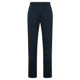 Navy blue trousers on a white background