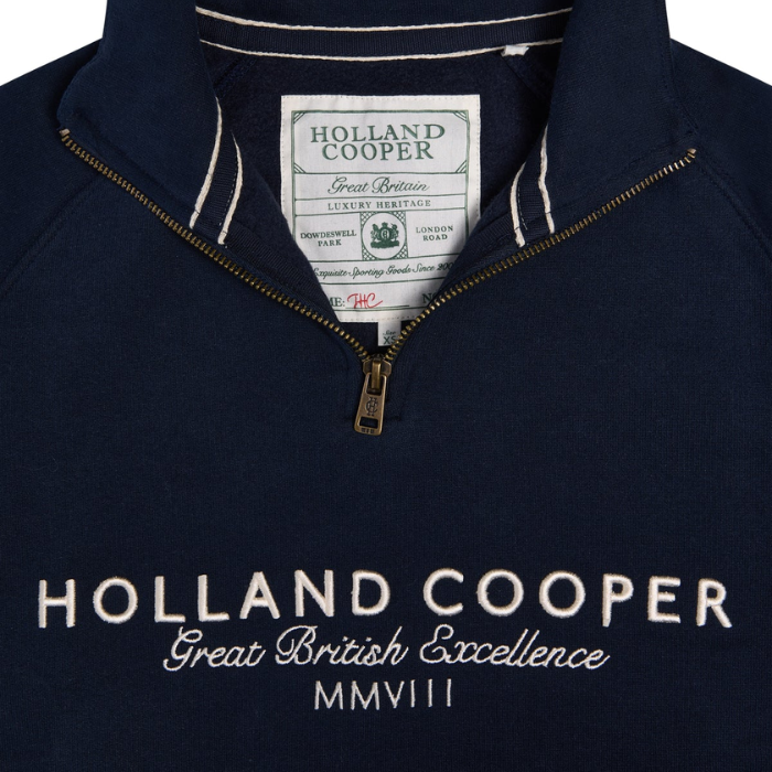 Holland Cooper Sporting Goods Zip Henley-Fleeces, Sweaters & Jumpers-Eland Lodge