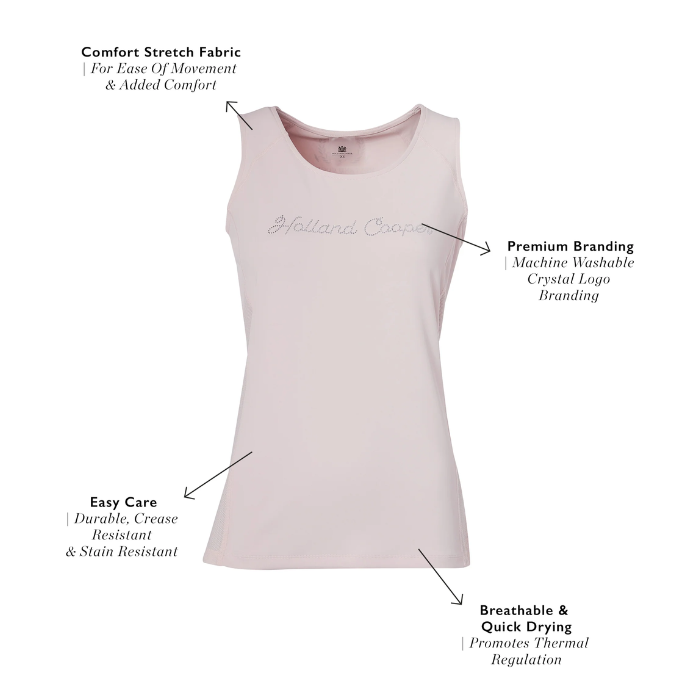 Holland Cooper Training Vest in Blush-Base Layers-Eland Lodge