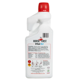 White bottle with red cap labeled 'Horse First Vital Air' on a white background
