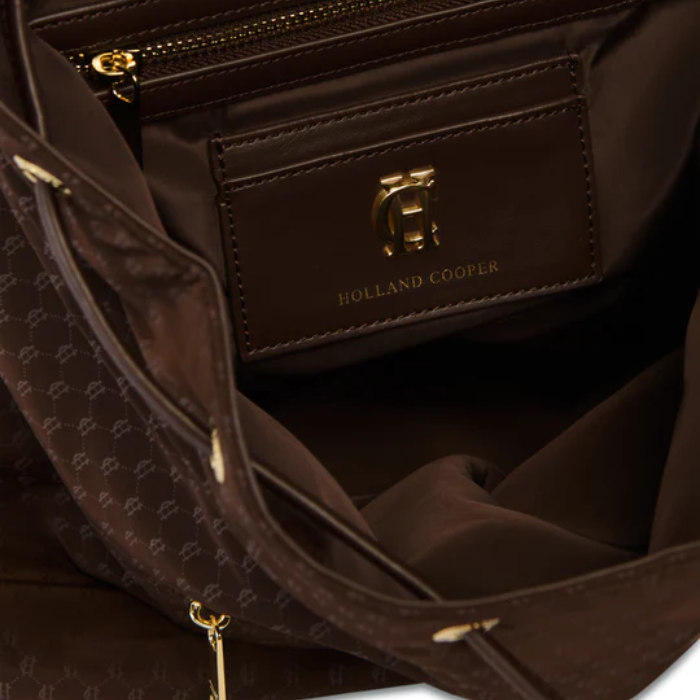 Holland Cooper Regency Backpack in Chocolate Monogram
