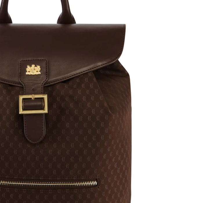 Holland Cooper Regency Backpack in Chocolate Monogram