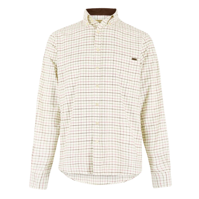 Checkered shirt on a white background