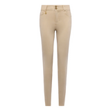 Beige jeans on a white background