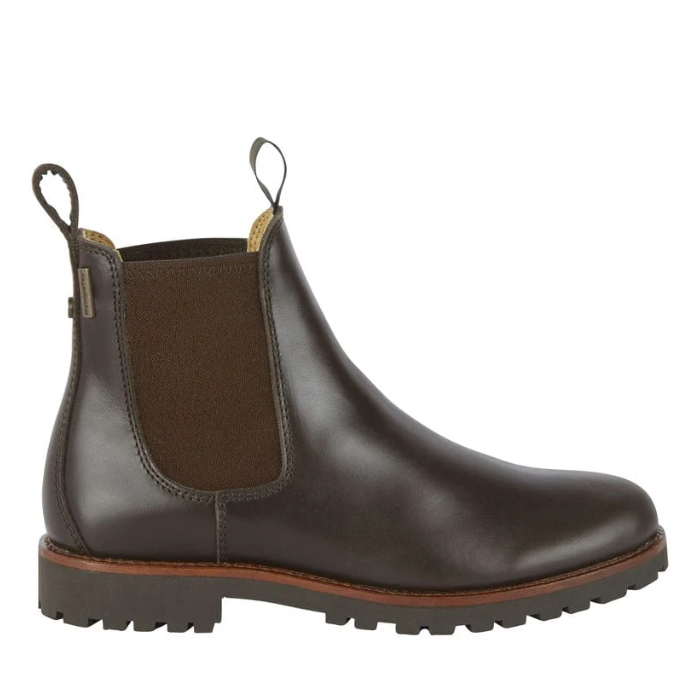 Le Chameau Ladies Chelsea Aventure Cuir Boots in Marron Fonce
