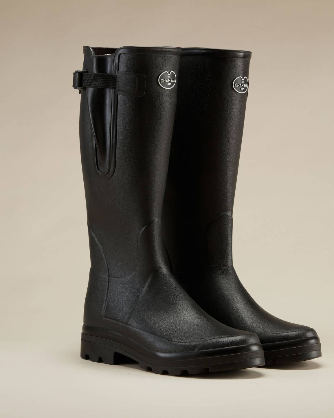 Le Chameau Mens Noir Vierzonord Neoprene Lined Wellingtons
