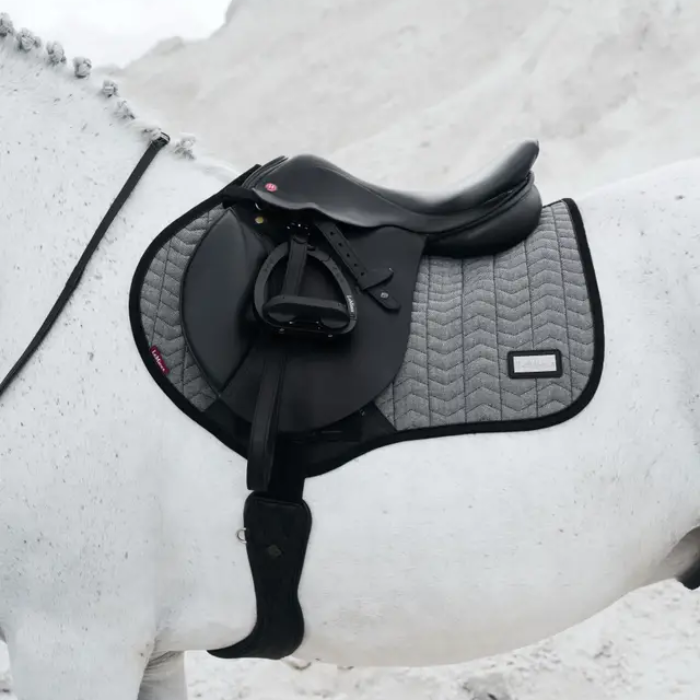LeMieux Aspen CC Square Pad in Herringbone-Numnahs & Saddle Pads-Eland Lodge